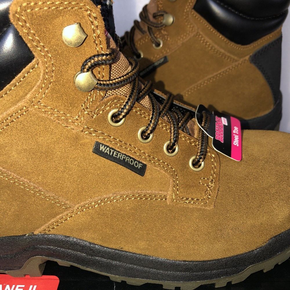 Brahma Women's Diane II Steel Toe Slip Resistant Waterproof Work Boots Size 8 - Picture 5 of 16
